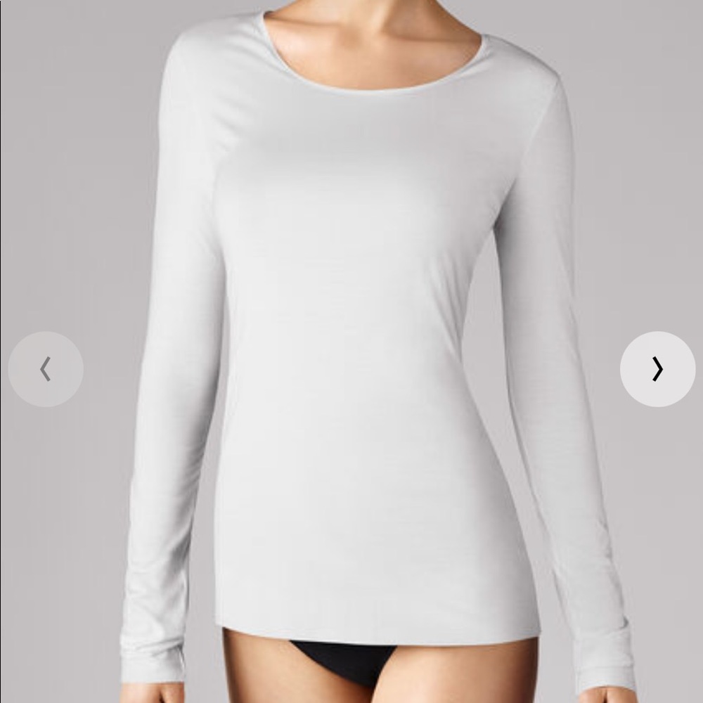 Wolford White Long Sleeve Pure Pullover